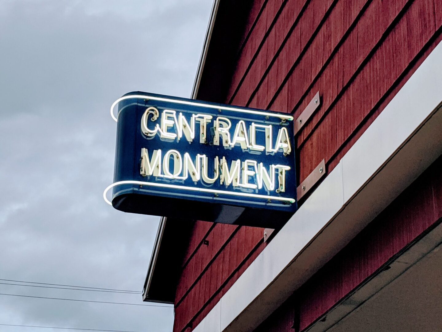 Centralia Monument store sign