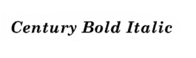 century bold italic - 1